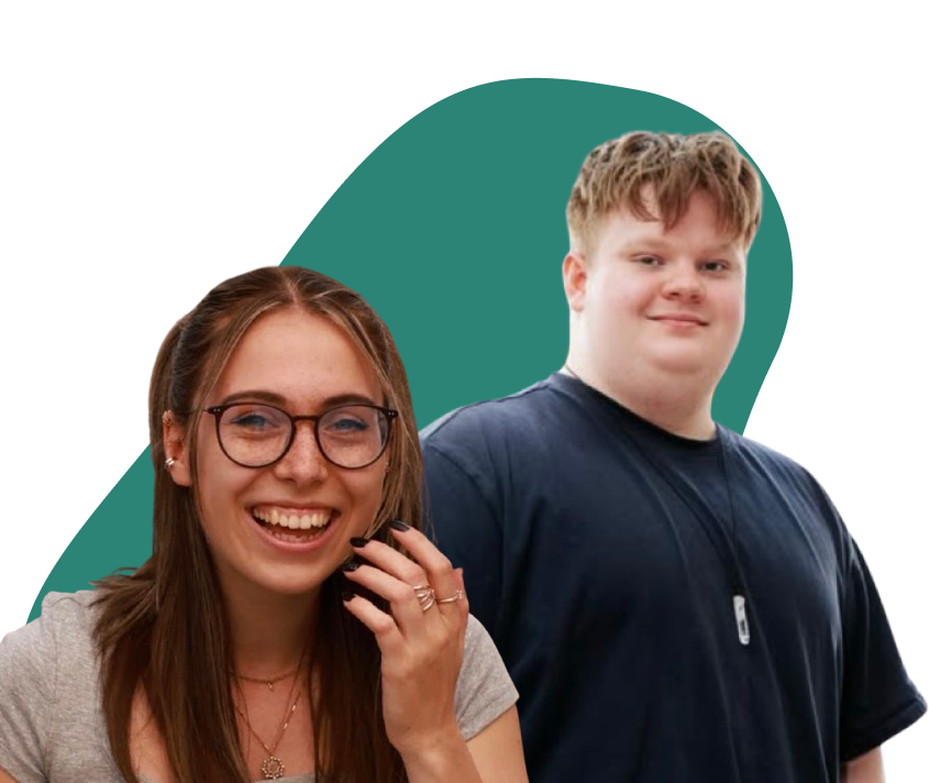 Ein Foto von der Streamerin Felikah und dem Streamer justNoah